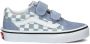 Vans Old Skool Color Theory Checkerboard sneakers lichtblauw wit Textiel 31 - Thumbnail 2