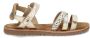 VINGINO Olivia leren sandalen goud metallic Leer Dierenprint 28 - Thumbnail 3