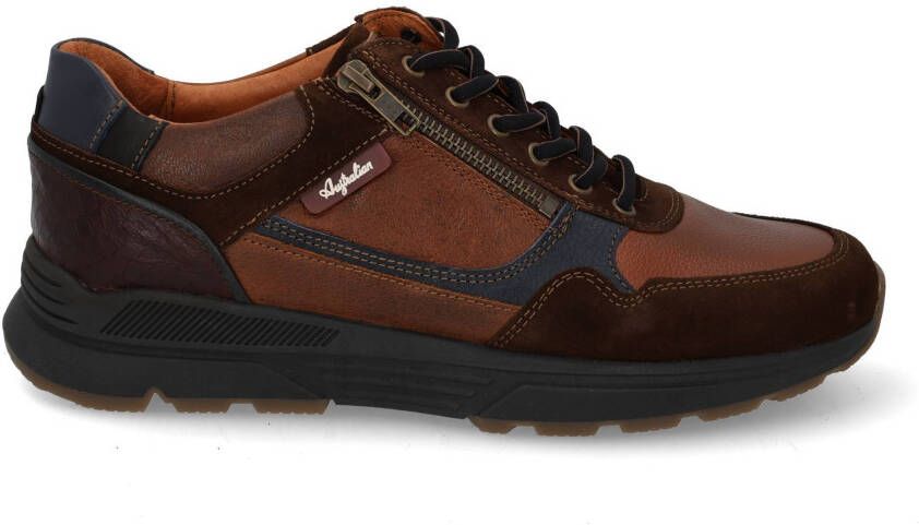 Australian Sneaker Connery Wijdte H 15.1646.03-D43 Cognac Black