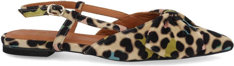 Babouche Sofie 2 kum leopardo multi bruin