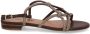 BiBi Lou Dames Sandalen Liv Sandal Dark Brown Donkerbruin - Thumbnail 2