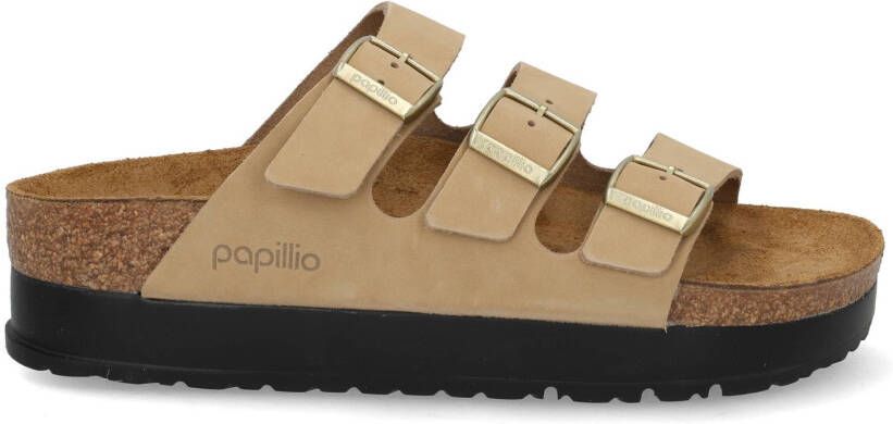 Birkenstock Florida III rap flex platform sandcastle Beige