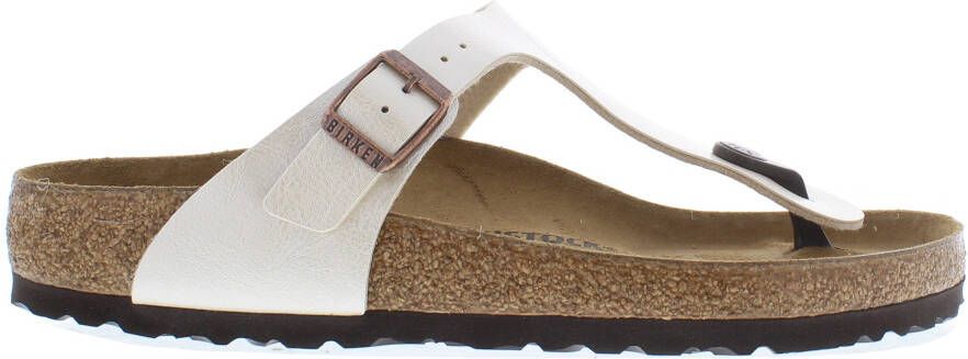 Birkenstock Gizeh 943871 regular pearl white Wit