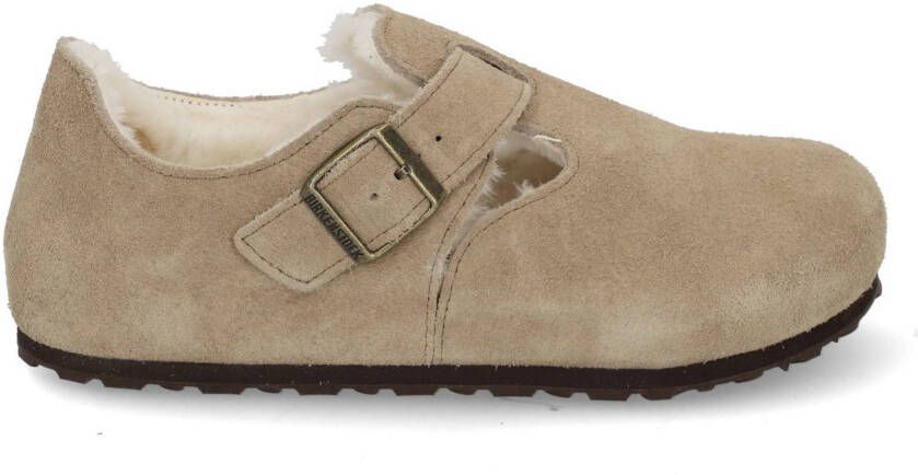 Birkenstock London shearling narrow 102847 taupe