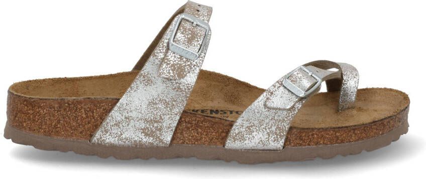 Birkenstock Mayari narrow 1026967 washed silver Zilver