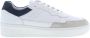 Blackstone Patchwork Lage Sneaker in Wit Marineblauw White Heren - Thumbnail 3