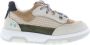 Bunnies JR 223352-508 Jongens Lage Sneakers Bruin Beige Leer Veters - Thumbnail 2