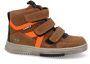 BunniesJR 224833-513 Jongens Hoge Sneakers Bruin Leer Klittenband - Thumbnail 3