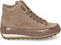 Candice Cooper Leather and velour ankle sneakers Janis Strip Plus Chic Brown Dames - Thumbnail 2