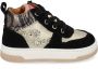 Develab leren sneakers zwart beige Meisjes Leer Meerkleurig 21 - Thumbnail 4