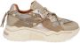 DWRS LABEL DWRS Jupiter | taupe stone Taupe Leer Lage sneakers Dames - Thumbnail 4