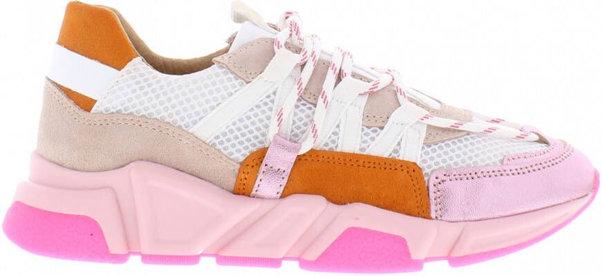 DWRS Los Angeles sneaker teddy white nude pink orange