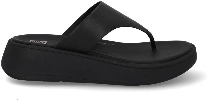 Fit Flop F-mode flatform all black Zwart