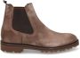 Floris van Bommel Taupe Suede Chelsea Boots Sfm-60018 Brown Heren - Thumbnail 4