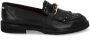 Fred de la Bretoniere Paris Leya Loafers Zwart Leer Black Dames - Thumbnail 4