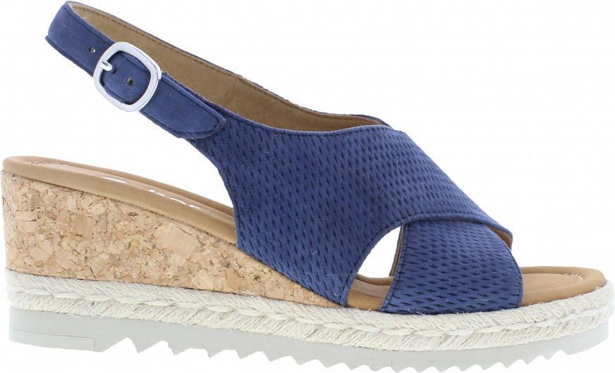 Opgetild gans Plenaire sessie Gabor Comfort sandalen met sleehak blauw - Schoenen.nl