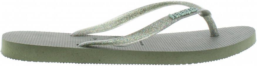 Havaianas Slim logo metallic green Groen