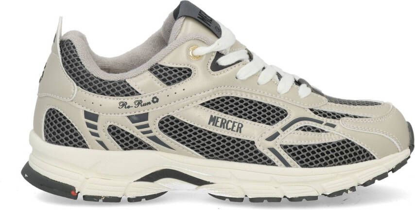 Mercer Amsterdam Mercer The Re-Run Champagne grey Grijs Mesh Lage sneakers Dames