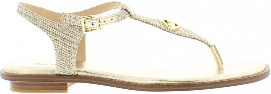 Michael Kors Mallory thong pale gold Goud