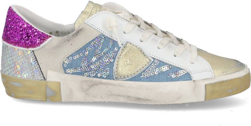 Philippe Model PRSX low glitter blanc Multi