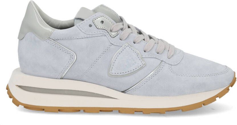 Philippe Model Tropez haute low daim gris Grijs