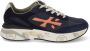 Premiata Navy Blauwe Sneakers met Oranje Details Blue Heren - Thumbnail 3