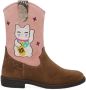 RED-RAG Cognac roze western boot | 12488 - Thumbnail 3