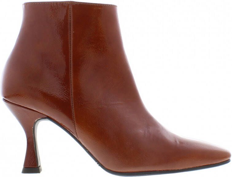 MW RED-RAG Cognac boots met queenie hakje | 78234