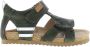 Shoesme BI22S086 A leren sandalen met camouflageprint groen - Thumbnail 3