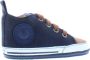 Shoesme BP21W031 A leren babyschoenen blauw cognac - Thumbnail 4