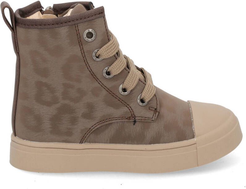 Shoesme Bikerboots Meisjes Taupe Leer