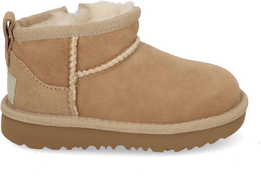 Ugg Classic Ultra Mini-laars voor kinderen in Beige