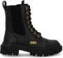 Vingino Sienna Veterboots Meisjes Zwart - Thumbnail 5