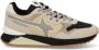 W6Yz Technical fabric and suede sneakers Yak-M. Beige Heren - Thumbnail 2