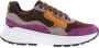 Xsensible Stretchwalker Sneaker Golden Gate Lady 33000.2.352 GX Bruin Paars Combi - Thumbnail 2