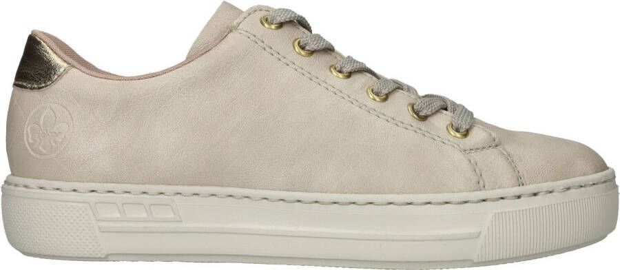 Rieker Veterschoen Dames Beige Goud