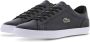 Lacoste Lerond BL21 Heren Leer Sneakers Sport Casual Schoenen Zwart 7 41CMA0017312 - Thumbnail 6