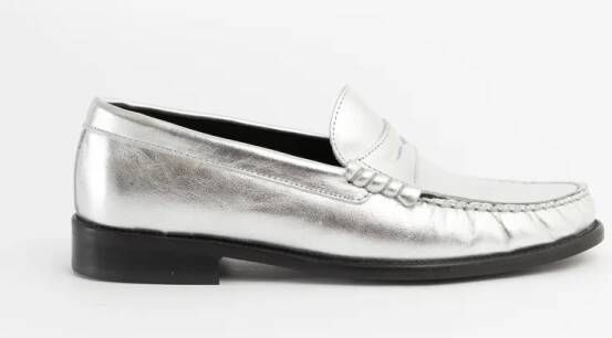 Sissy-Boy Zilveren Metallic Loafers