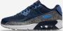 Nike Air Max 90 basisschool Schoenen Blue Leer Leer Synthetisch Foot Locker - Thumbnail 2