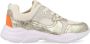 Braqeez Renee Run Lage Sneakers Beige Print Leer Veters - Thumbnail 2