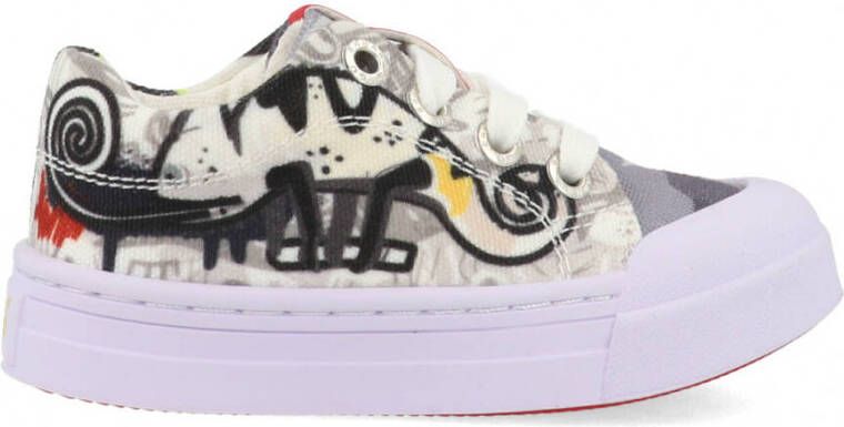 Go Banana's Sneakers GB22SWHITECHAM-L Wit Grijs