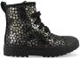 Shoesme leren veterboots zwart zilver Meisjes Leer All over print 29 - Thumbnail 6