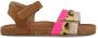 Shoesme cognac sandaal met fuchsia en snake-details - Thumbnail 2