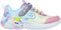 Skechers Unicorn sneakers met lichtjes roze multi Meisjes Textiel Meerkleurig 34 - Thumbnail 2