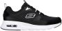 Skechers Skech Air Court zwart wit sneakers dames (149947 BKW) - Thumbnail 2