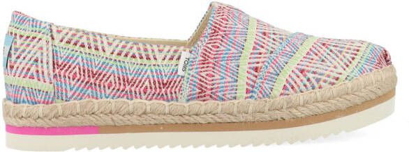 TOMS Alpargata Platform Rope 10019810 Groen Blauw Rood