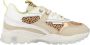 Vingino Mandy II leren sneakers met dierenprint beige multi - Thumbnail 3