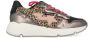 Vingino Zetta leren sneakers met panterprint roze metallic - Thumbnail 3