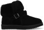 Warmbat Tingha Women Suede Fur Shoe Dames Instappers Zwart - Thumbnail 2