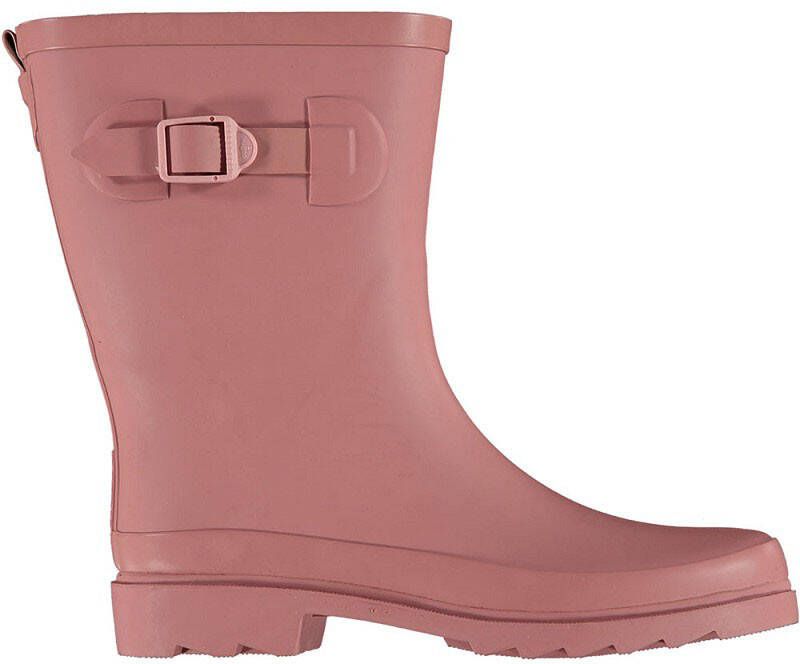 XQ Footwear Dames Regenlaars Riem Rubber Roze Laarzen